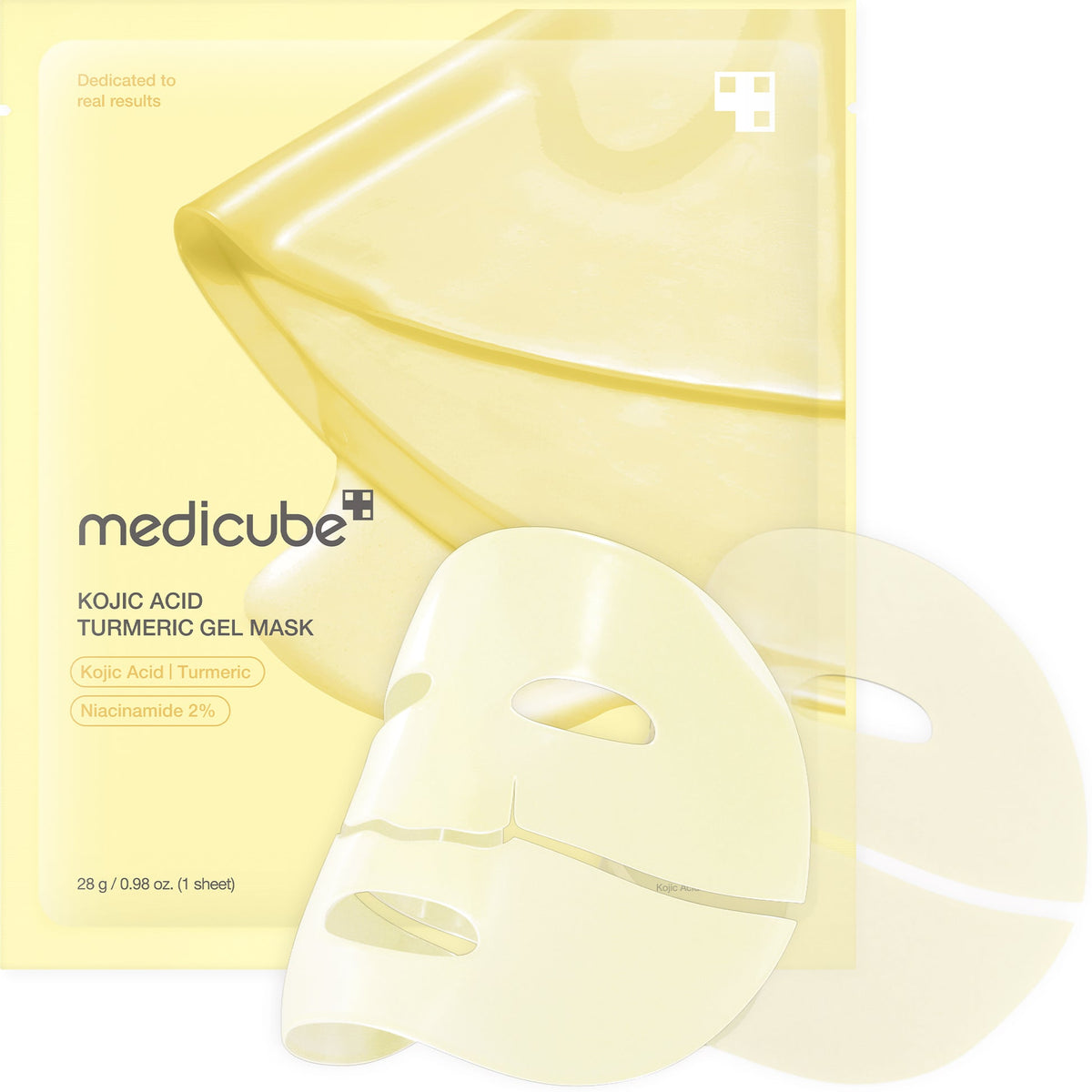 Medicube Masque Gelée Doré à l’Acide Kojique et Curcuma 28 g