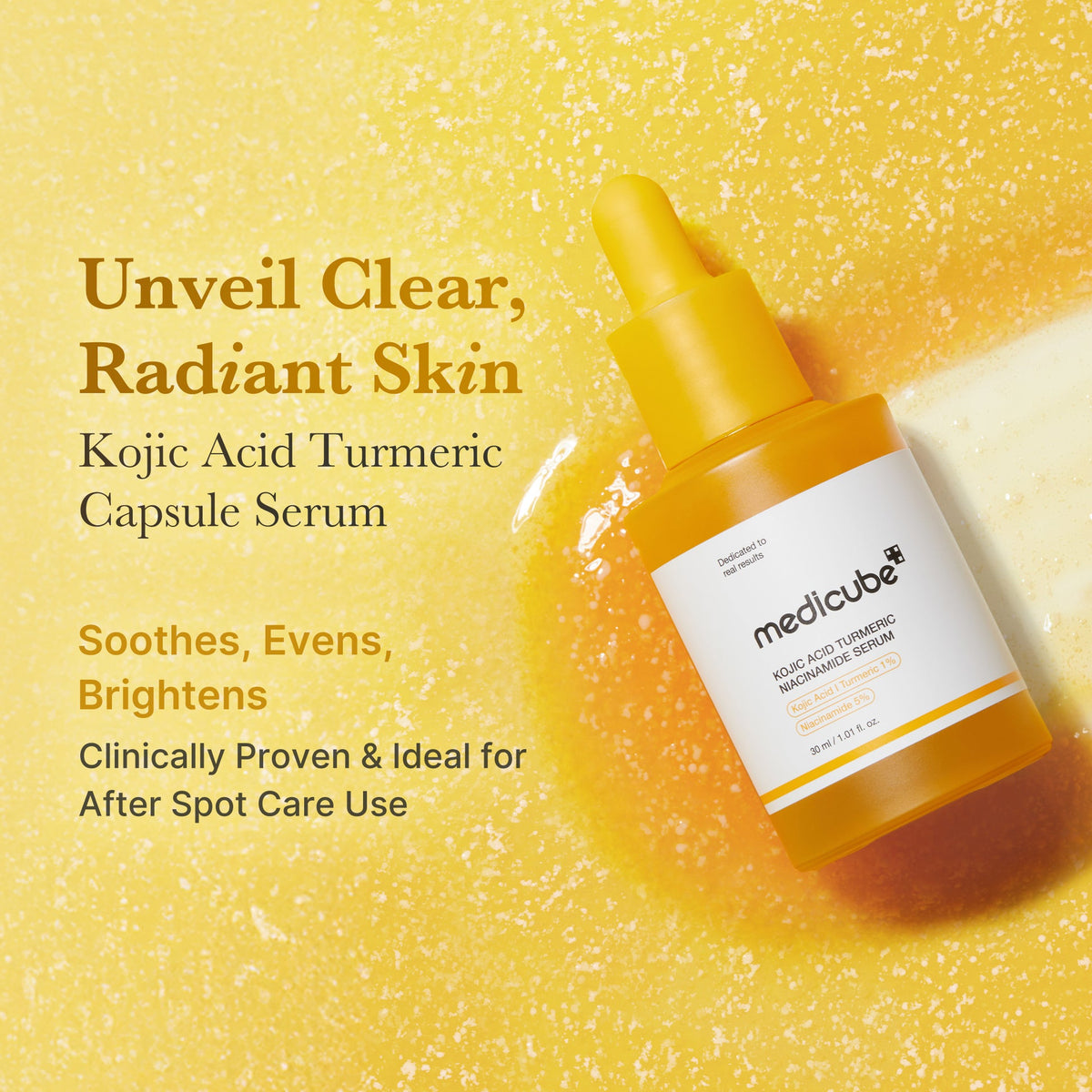 Medicube sérum acide kojique et curcuma – éclat et teint uniforme