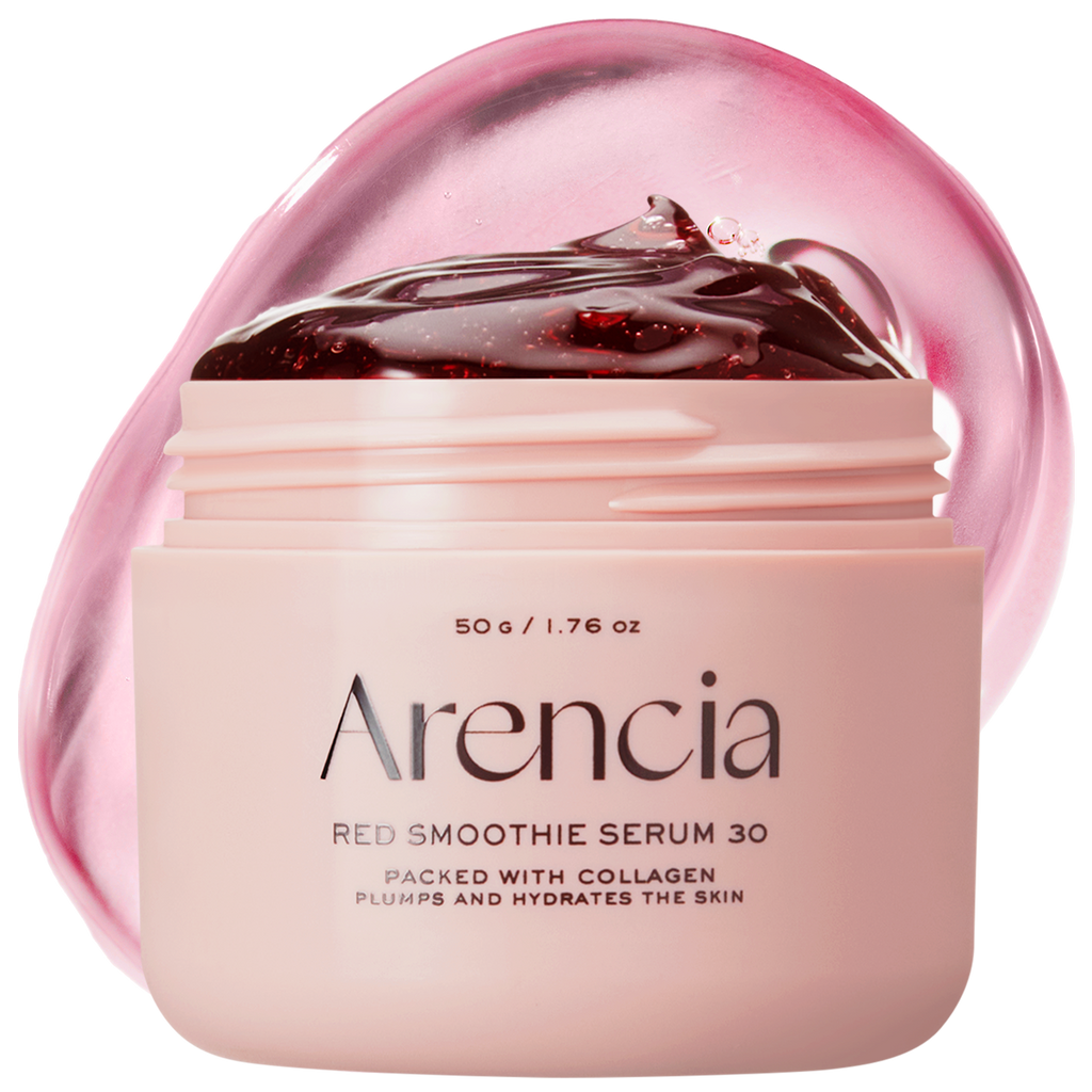Arencia Sérum-Masque de Nuit Smoothie Rouge au Collagène et Peptides 50 g