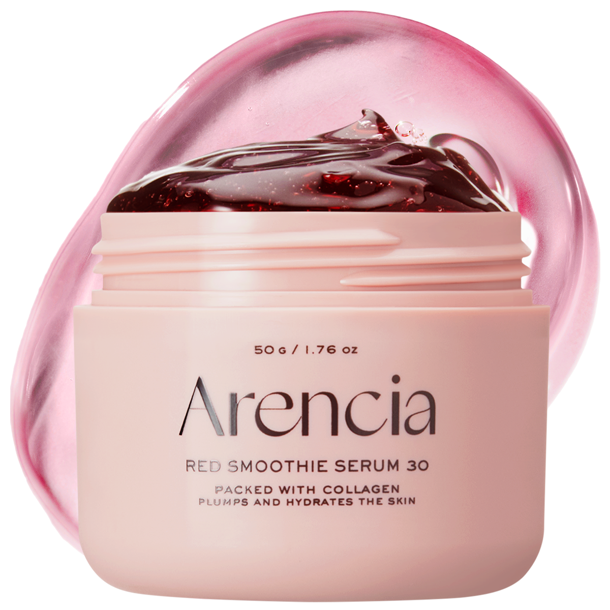 Arencia Sérum-Masque de Nuit Smoothie Rouge au Collagène et Peptides 50 g