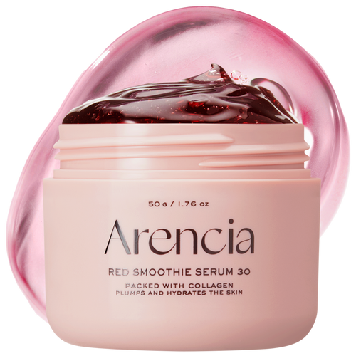 Arencia Sérum-Masque de Nuit Smoothie Rouge au Collagène et Peptides 50 g