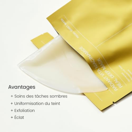 BIODANCE Radiant Vita Niacinamide Real Deep Mask – actifs illuminateurs