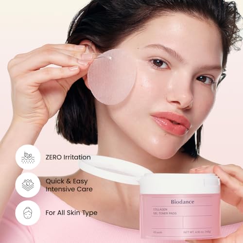BIODANCE Collagen Gel Toner Pads – collagène 243 Da et acide hyaluronique