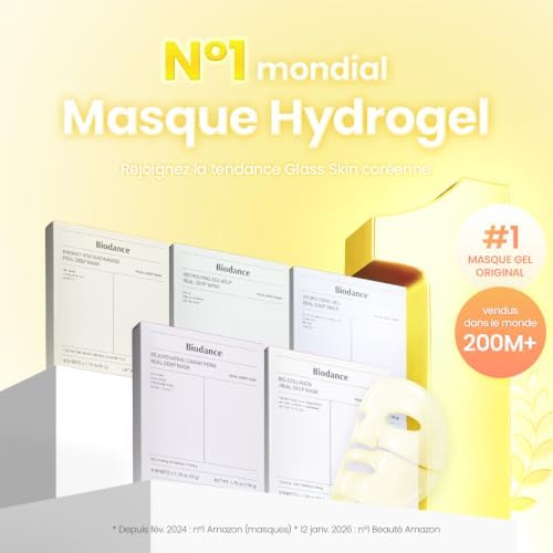 Masque hydrogel BIODANCE Radiant Vita Niacinamide pour l’éclat du teint
