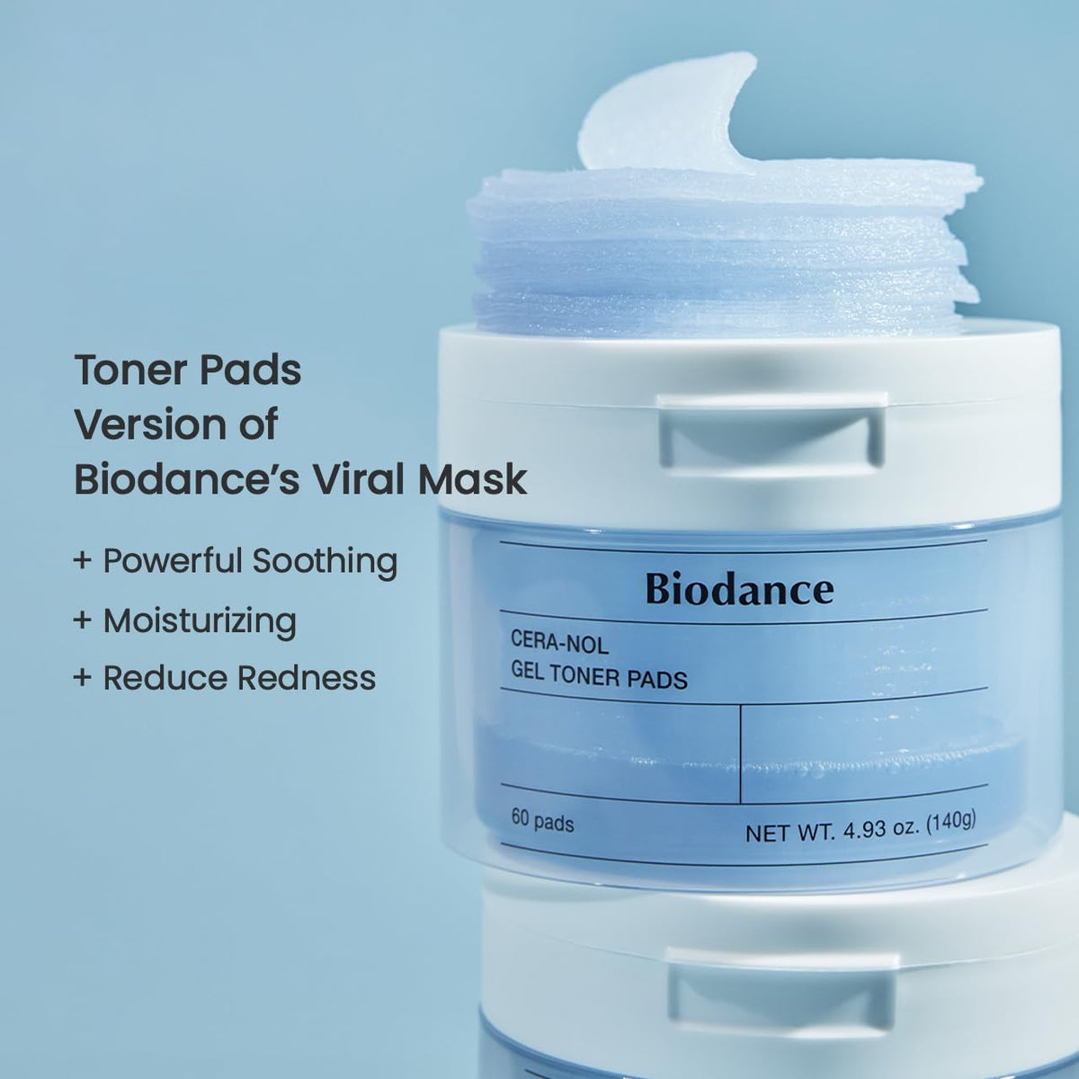 Pads hydrogel BIODANCE Cera-nol pour hydratation et barrière cutanée