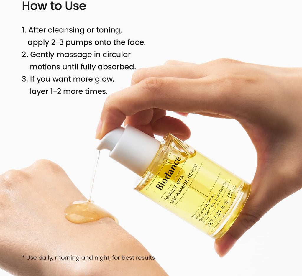BIODANCE Vita Niacinamide Serum – routine visage