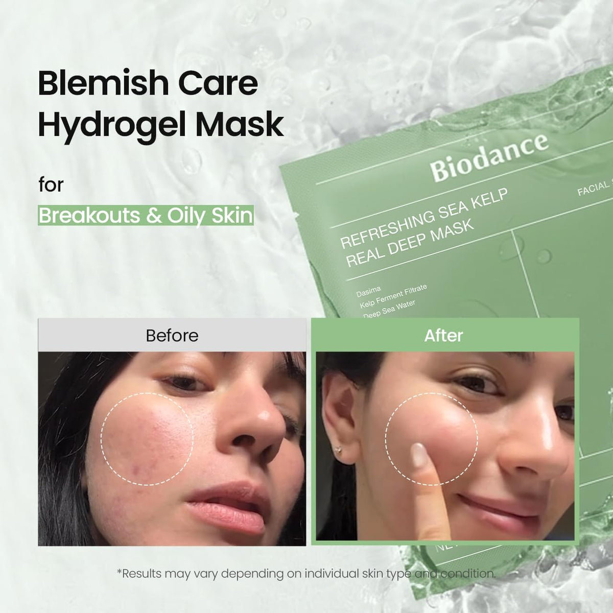 Masque hydrogel BIODANCE aux algues marines fermentées