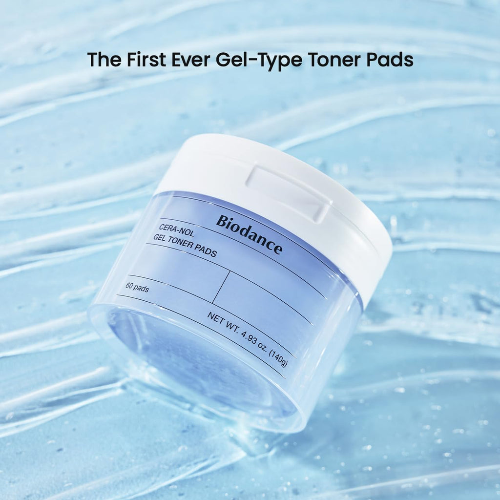 BIODANCE Cera-nol Gel Toner Pads aux céramides et panthénol