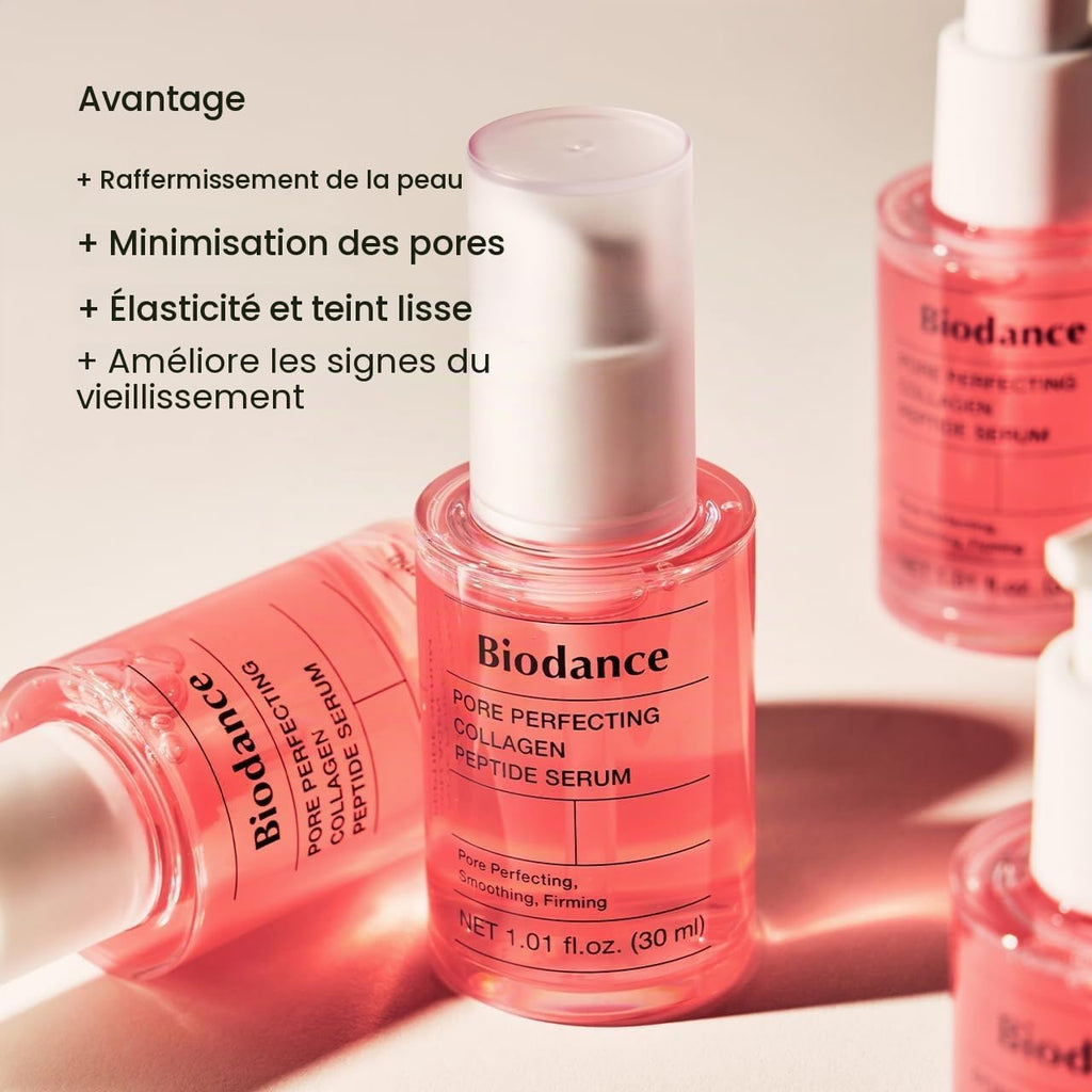 BIODANCE Collagen Peptide Serum – résultats sur l’apparence des pores