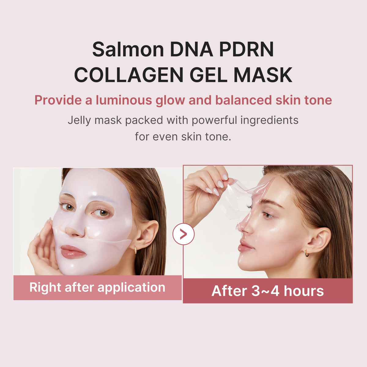 Medicube Salmon PDRN Pink Collagen Gel Mask – effet glass glow