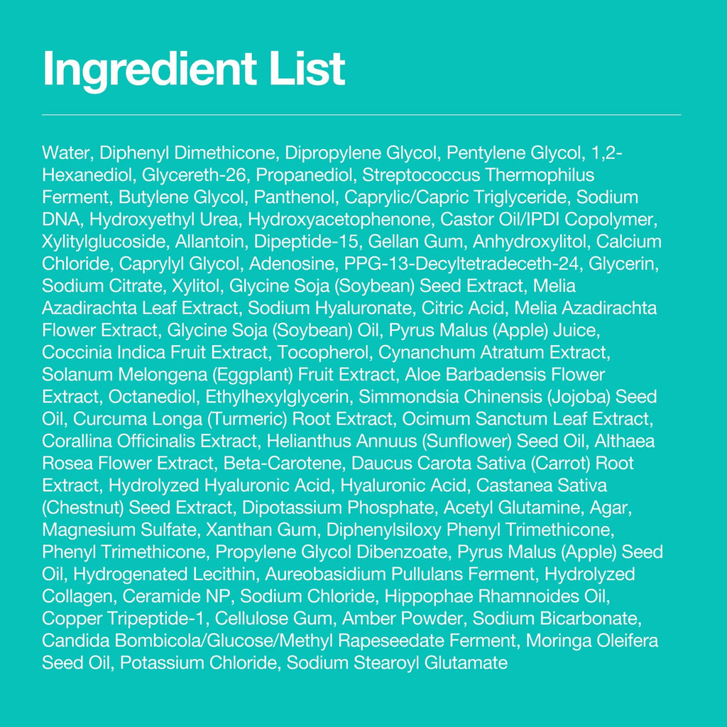 Liste des ingrédients de la brume ANUA PDRN 100 ml