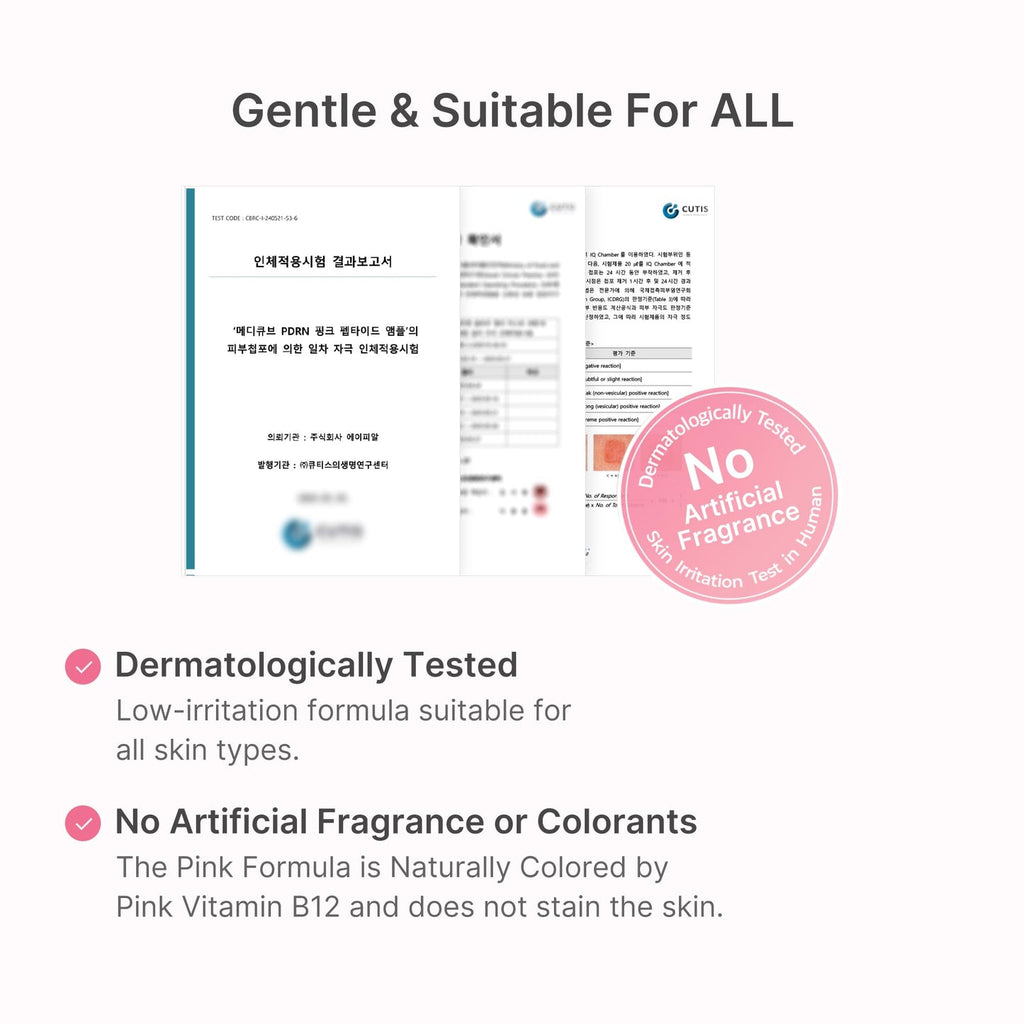 Medicube PDRN Pink Peptide Serum – testé dermatologiquement