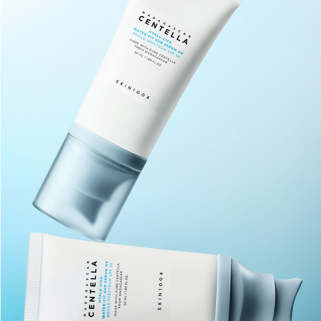 SKIN1004 Hyalu-Cica Water-Fit Sun Serum UV – détail du flacon